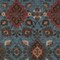 Homeroots 10' X 14' Denim Blue Brick Red And Brown Oriental Washable Indoor Outdoor Area Rug 597685 - alternate 3