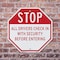 Signmission Stop All Drivers Check in With Secu, 6 Inch X 6 Inch, Plastic Sign OC-P-6-216 - alternate 2
