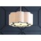 Jonathan Y Coquille 4-Light 20" Adjustable Scalloped Shade Metal LED Pendant, Chrome/White JYL9504A - alternate 2
