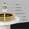 Everflow Extra Thick Toilet Gasket Wax Ring w/ Flange & Bolts Fits 3''&4'' Line TRZR1005 - alternate 3