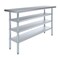 Amgood 18in D x 60in L Stainless Steel Table, Three Undershelves AMG WT-1860-3SH-Z - alternate 1