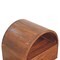 Homeroots 24" Chestnut Solid Wood Oval Top One Drawer Nightstand 651601 - alternate 3