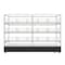 Koolmore 73 In. Floor Standing Bagel Bakery Display Case With 15 Baskets, Open Back  With Side LED KM-FDC-B15 - alternate 3