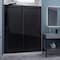 Anzzi Madam Series 60'' by 76'' Frameless Sliding Shower Door in Matte Black W/Tinted Glass SD-AZ13-02MB-T - alternate 1