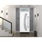 Vdomdoors Steel Door Deux 6500 White Transom Window Stainless Inserts Single Modern Painted-W36xH80+16-Right DEUX6500EXD-WS-W36 x H80+16-Right-hand Inswing - alternate 1