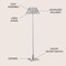 Jonathan Y Roxy 60" Metal LED Floor Lamp, Chrome JYL6005A - alternate 4