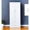 Homeroots 74" White Carved Geometric Two Door Two Drawer Combo Dresser 568811 - alternate 1