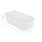 Martha Stewart Kerry 6 Pack Plastic Stackable Office Desk Drawer Organizers with Gold Trim, 6 x 3 BE-PB9051-G-6-CLRGLD-MS - alternate 2