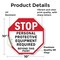 Signmission Stop Personal Protective Equipment, 10 Inch X 10 Inch, Vinyl Decal OC-D-10-122 - alternate 2