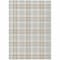 Homeroots 3' X 5' Linen And Brown Plaid Washable Indoor Outdoor Area Rug 601326 - alternate 2