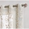 Homeroots Set of Two 84"  Tan Floral Embroidered Window Panels, 2PK 473414 - alternate 2
