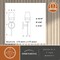 Vaxcel Warren 1 Light Black and Brass Mid Century Modern Bathroom Vanity Wall Sconce Fixture Clear Glass W0391 - alternate 2