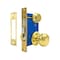 Ecs Hardware Durable Mortise Lockset Gate Lock with Knob US3 Gold SC1 Keyway, Double Sided, Left Handed ECSH-MLD02-PB-SC1-LH - alternate 1
