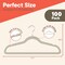 Campior Premium Velvet Non-Slip Hangers, Heavy Duty, 360 Deg Swivel Hook, Ivory Velvet Finish, 100PK CMPVVH100IV - alternate 3