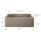 Blanco Ikon 33 Apron Single Bowl, Truffle 401988 - alternate 2