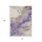 Homeroots 10' X 14' Purple And Gold Abstract Washable Indoor Outdoor Area Rug 631890 - alternate 2