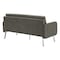 Office Star Products Sofa, CharcoalFabric, Polyester, 500lb Cap. SL5603-SK2 - alternate 3