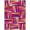 Homeroots 3' X 5' Red Purple And Copper Geometric Washable Indoor Outdoor Area Rug 598256 - alternate 3