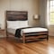 Homeroots Dark Brown Live Edge Solid Wood Queen Bed Frame 551633 - alternate 1
