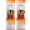 Princeton RealValue Brush Set, White Taklon Bristles, Short Handle Mixed Media Paintbrush, 5-Piece Set, 2PK PR9151 - alternate 1