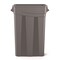 Suncast Commercial Resin Slim Trash Can, 23 Gallon, Plastic, Gray TCNH2030 - alternate 3
