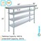 Amgood 18in D x 60in L Stainless Steel Table, Three Undershelves AMG WT-1860-3SH-Z - alternate 2