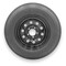 Rubbermaster - Steel Master Rubbermaster F78-15 (ST205/75D15) 6 Ply TL Highway Rib Tire on a 6 on 5.5 Bolt Black Modular Wheel 599455BLK - alternate 1