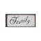 Homeroots 12" X 28" Brown And White Family Wood Wall Decor 636020 - alternate 1
