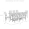 Crosley Joanna 9-Piece Dining Table Set For 8 KF13069RB-RB - alternate 3