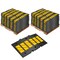 Traffic Kontrol Rubber Speed Hump, 3FT Long, Yellow Black, 76PC Bulk Pallet, 76PK TKSH-3-YB-76 - alternate 2