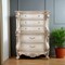 Homeroots 21" Antiqued White Wood Five Drawer Dresser 347177 - alternate 2