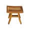 Homeroots 14" Natural Teak Curvilinear Shower Bench 376701 - alternate 1