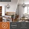 Vaxcel Rad 4-Light 23.5 in W Pewter Mid-Century Modern Geometric Cage Pendant Light, Ceiling Fixture P0187R - alternate 3