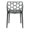 Leisuremod Modern Dynamic Dining Chair, Transparent Black DC19TBL - alternate 2