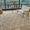 Homeroots 4' X 6' Cream and Brown Geometric Distressed Indoor Outdoor Area Rug 559049 - alternate 2