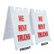 Signmission We Rent Trucks, A-Frame & 2 Decals Installed, Heavy-Duty Plastic Frame SBHD-D-2436-We Rent Trucks - alternate 2