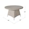 International Concepts Outdoor 7 Piece Wicker Patio Furniture Set with a Round Table and 6 Chairs KODT-448R-431-3 - alternate 3