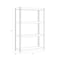 Iron Horse 3200 Riveted Steel Shelving 4-Shelf Unit, 18D x 36W x 60H, GunGray/Black 20995 - alternate 3