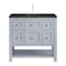 James Martin Vanities Breckenridge 36" Single Vanity, Serenity Blue, w/ 3 CM Phantome Eclos Top 330-V36-SRB-3PHT - alternate 1