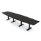 Skutchi Designs 14 Person Conference Table With Power Unit | 14' Boat Table | Harmony Series HAR-BOT-48X168-T.BK-U999ST19-NA - alternate 1
