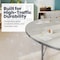 Flash Furniture Commercial Adjustable Height Horseshoe Activity Table with Locking Casters-LTGY XU-A6066-HRSE-LTGRY-T-P-CAS-GG - alternate 3