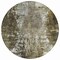 Homeroots 8' Taupe Brown And Gray Round Abstract Washable Indoor Outdoor Area Rug 582934 - alternate 2