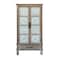 Homeroots 28in Brown Wood Accent Cabinet With Two Doors And One Drawer 716323 - alternate 1
