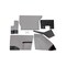 K&M Mfg Qwik Fit Lower Cab Kit for Case IH 72-89 Series Magnum Tractors Gray Vinyl 4633 - alternate 1
