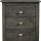 Homeroots 30" Gray Three Drawer Nightstand 488766 - alternate 2