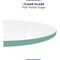 Fab Glass And Mirror 37in Round 1/4in in Thick Tempered Flat Edge Polish Glass Table Top, Clear, Wall Mirror 37RT6THFPTE - alternate 3