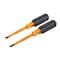 Klein Tools ESD Safe Insulated Screwdriver Set, Slotted/Phillips Tip, 1000V insulated, 2-Piece 33532-INS - alternate 4