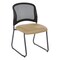 Office Star Products ProGrid Titanium & Black Visitors Chair, Sled Base, Dillon Brown 86725R-R104 - alternate 1