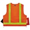 Ergodyne Safety Vest, Surveyor, Zip, PT, Cl 2, Or, L/XL 8250ZHG - alternate 2