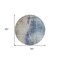 Homeroots 8' Navy Blue And Taupe Round Abstract Washable Indoor Outdoor Area Rug 587244 - alternate 2
